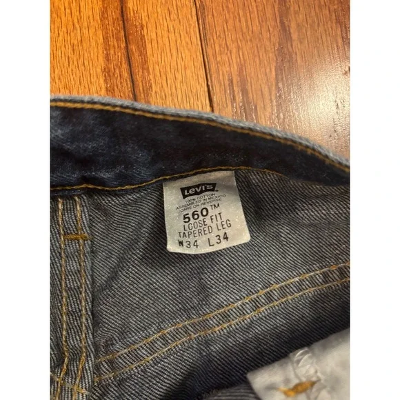 Levi's 06/00 Vintage Loose Fit Tapered Leg Men's Jeans Size W34 L34 - Picture 6 of 12